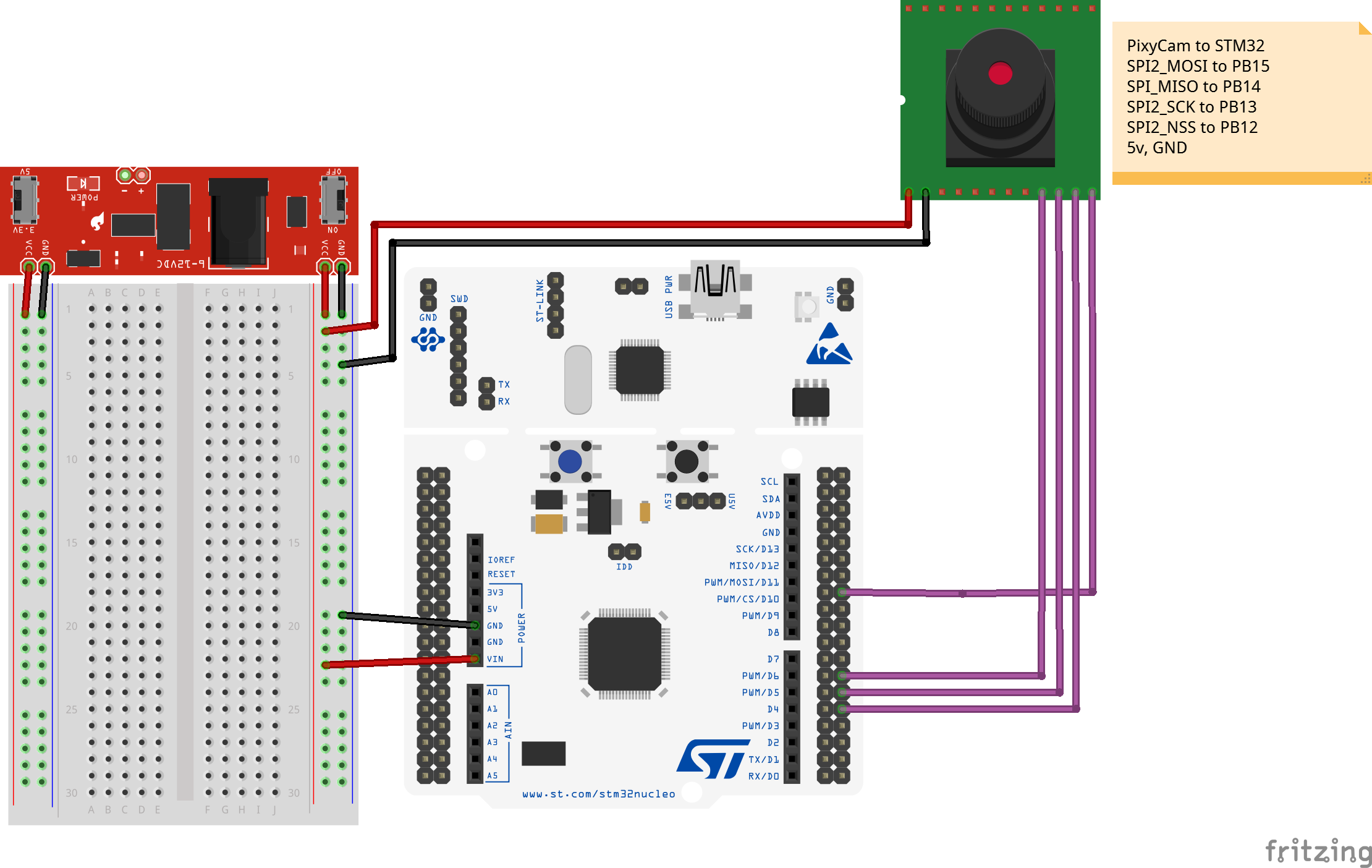 Pixy2 schematic diagram