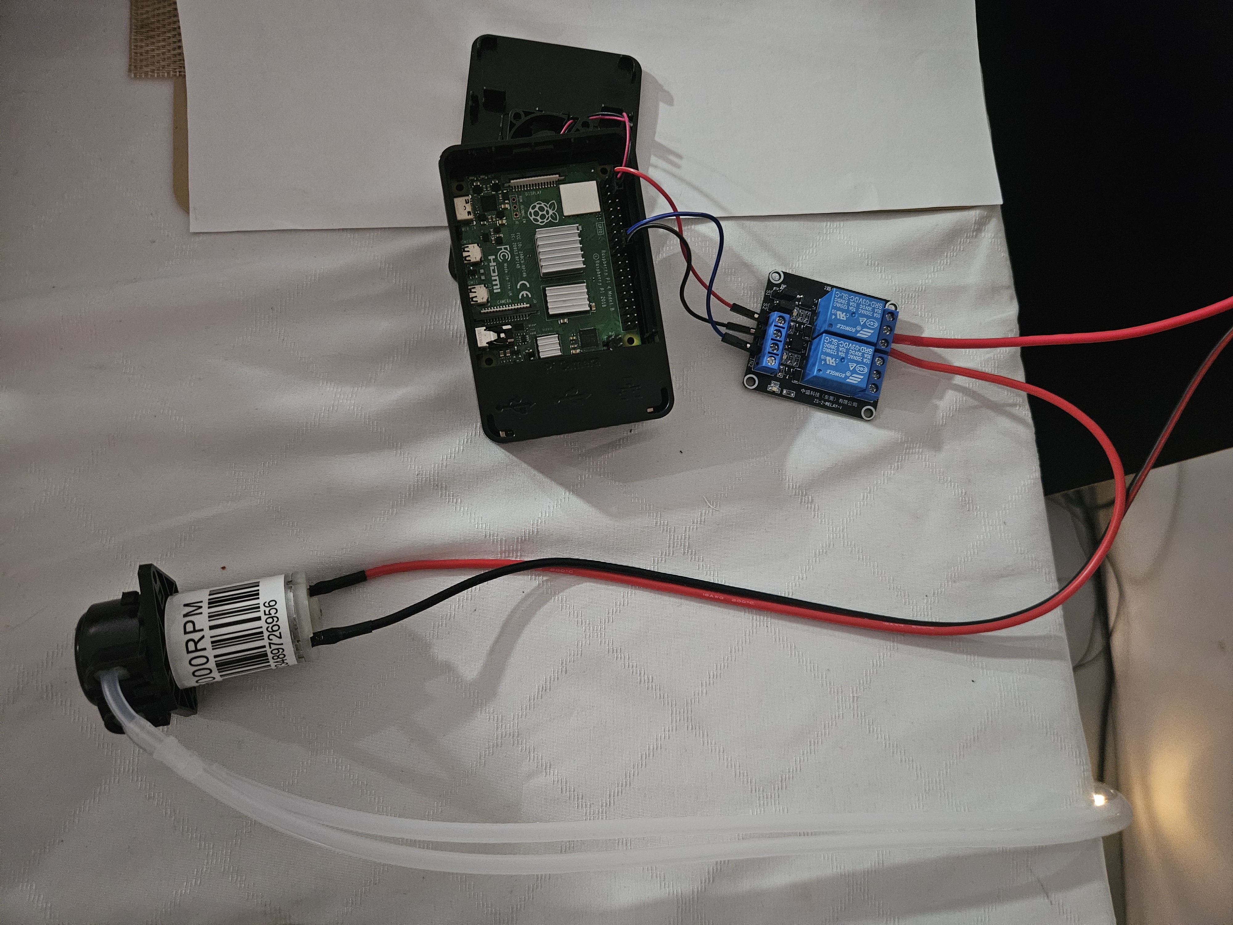 Circuit Diagram for Raspberry Pi Dispensing System